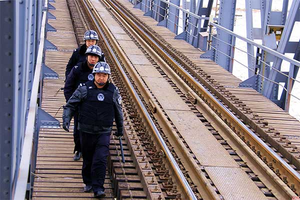 Haidian Railway Protection Team Patrol