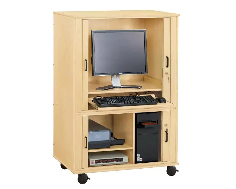 Locking Computer Cabinet